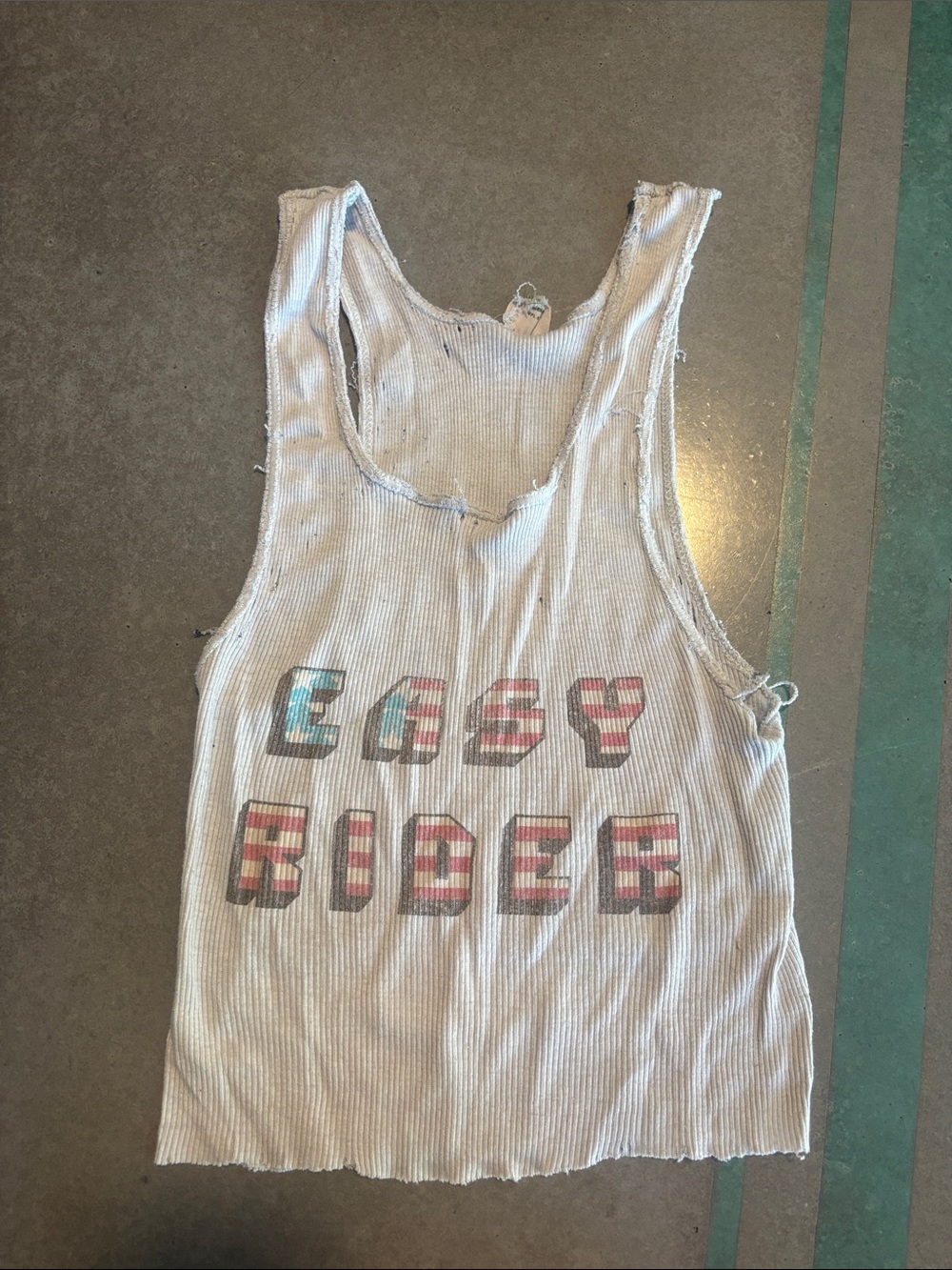 Harley-Davidson White Tank Top with Multicolor 'Easy Rider' Graphic